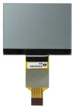 240x128 Monochrome Graphic LCD display, back view, powered off.