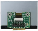 240x128 Low powere Graphic LCD with a breakout board attached. Back view, powered off.