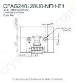 CFAG240128U0NFHE12 Mechanical Drawing