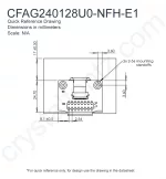 CFAG240128U0NFHE12 Mechanical Drawing