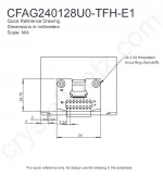 CFAG240128U0TFHE1 Mechanical Drawing CFAG240128U0TFHE1 Mechanical Drawing