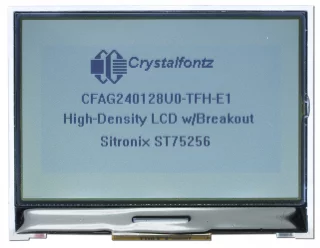 240x128 Grayscale LCD with Breakout Board (CFAG240128U0-TFH-E1)
