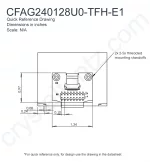 CFAG240128U0TFHE12 Mechanical Drawing