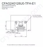 CFAG240128U0TFHE12 Mechanical Drawing CFAG240128U0TFHE12 Mechanical Drawing