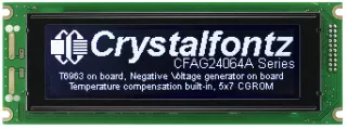 White on Black 240x64 Graphic LCD (CFAG24064A-TTI-TZ)