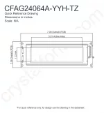 CFAG24064AYYHTZ Mechanical Drawing