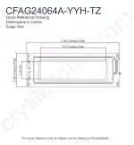 CFAG24064AYYHTZ Mechanical Drawing