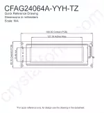 CFAG24064AYYHTZ Mechanical Drawing