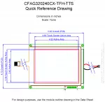 CFAG320240CXTFHTTS Mechanical Drawing
