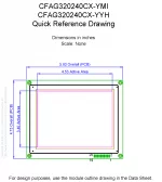 CFAG320240CXYMIT Mechanical Drawing