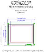CFAG320240CXYMIT Mechanical Drawing