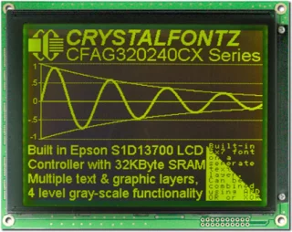 EOL 320x240 Dark Graphic LCD (CFAG320240CX-YMI-T)