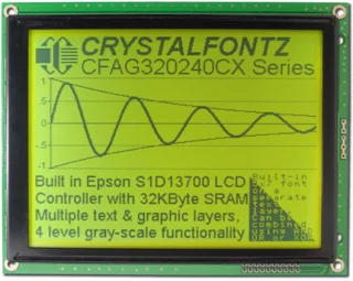 Sunlight Readable 320x240 Graphic LCD from Crystalfontz