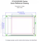 CFAG320240KTMITZ Mechanical Drawing CFAG320240KTMITZ Mechanical Drawing