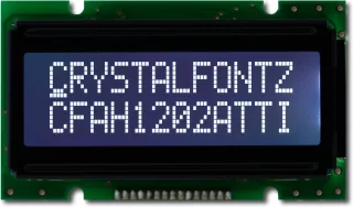 Standard 12x2 Character LCD (CFAH1202A-TTI-JT)