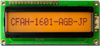 [EOL] Orange 16x1 Character LCD (CFAH1601A-AGH-JP)