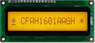 16x1  Parallel Character LCD (CFAH1601A-AGH-JT)