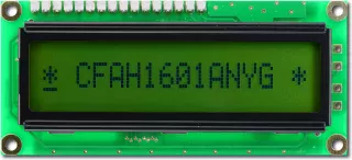 Low Power Reflective 16x1 LCD (CFAH1601A-NYG-JT)