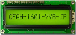 [EOL] 16x1 Parallel Character LCD (CFAH1601A-YYH-JP)