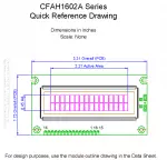 CFAH1602AYYHJTE Mechanical Drawing CFAH1602AYYHJTE Mechanical Drawing