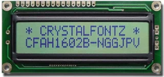 Gray 16x2 Standard LCD (EOL) (CFAH1602B-NGG-JPV)
