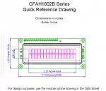 CFAH1602BNGGJTV Mechanical Drawing