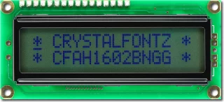 Reflective 16x2 Character LCD (CFAH1602B-NGG-JTV)