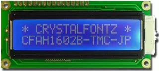 16x2 Blue Character LCD (EOL) (CFAH1602B-TMI-JP)