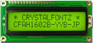 EOL 16x2 STN Positive Character LCD (CFAH1602B-YYH-JP)