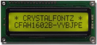 Yellow-Black 16x2 LCD (EOL) (CFAH1602B-YYH-JPE)