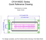 CFAH1602CYYHJTV Mechanical Drawing