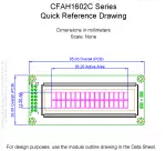 CFAH1602CYYHJTV Mechanical Drawing