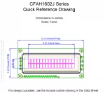 CFAH1602JNYGJP Mechanical Drawing