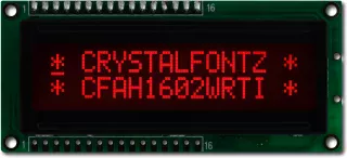 Red 16x2 Character LCD (EOL) (CFAH1602W-RTI-JP)