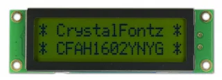 16x2 Character Non-Backlit LCD (CFAH1602Y-NYG-ET)