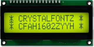 16x2 Character Transflective LCD (CFAH1602Z-YYH-ET)
