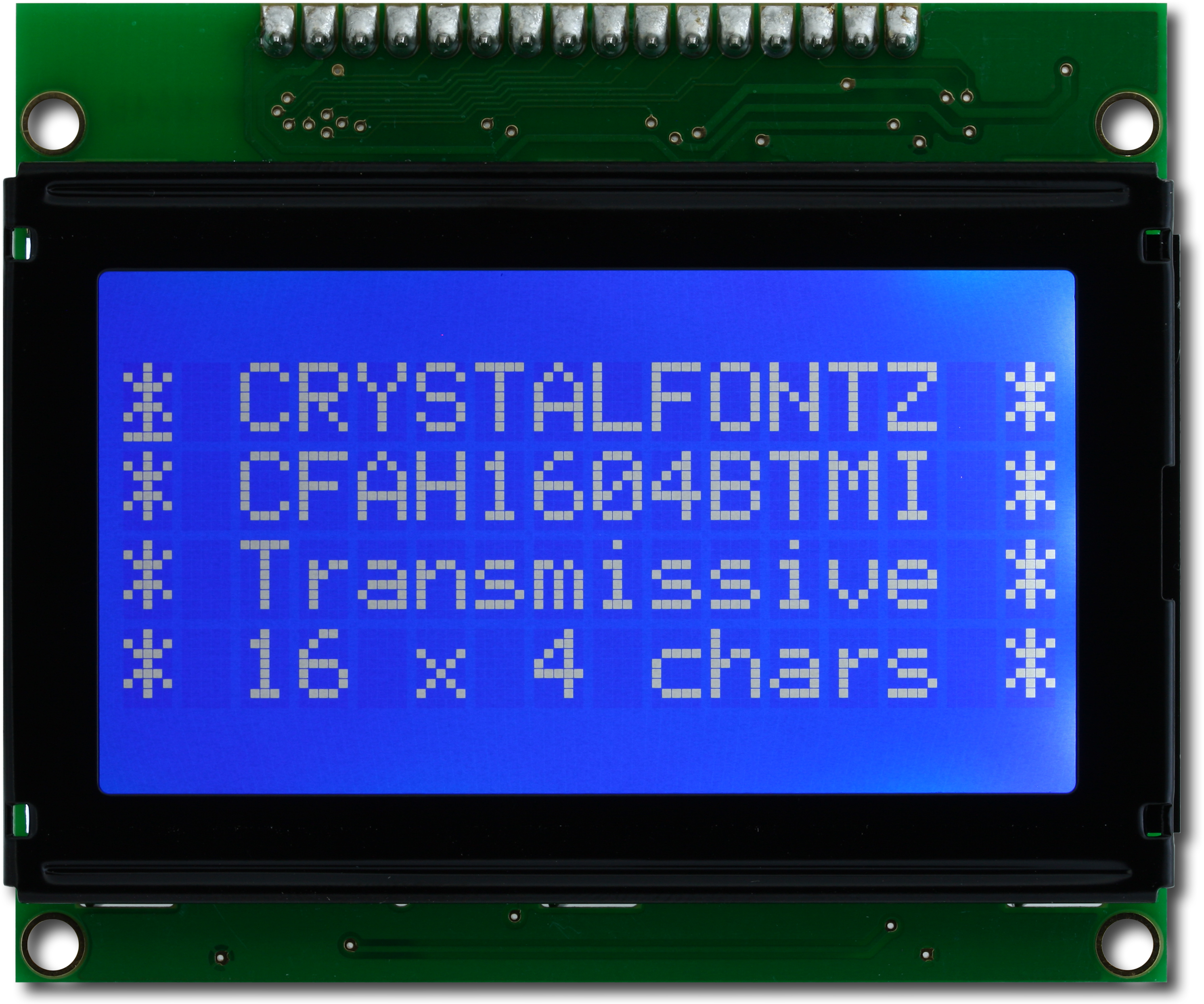 radiador Pedagogía Doncella Transmissive 16x4 Character LCD from Crystalfontz