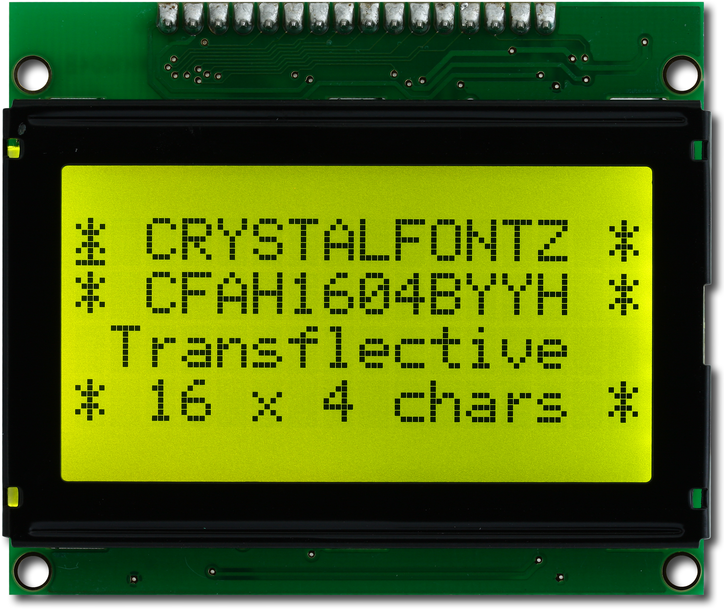 Concesión recibo abolir Transflective 16x4 Character LCD from Crystalfontz