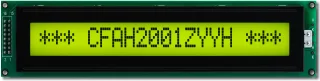 Transflective 20x1 Character LCD (CFAH2001Z-YYH-JP)