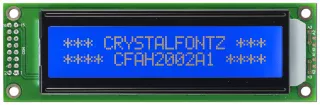 20x2 Character LCD White on Blue (CFAH2002A1-TMI-JT)
