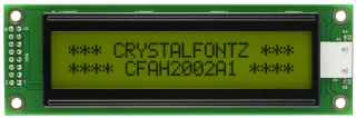 Black on Yellow 20x2 Character LCD (CFAH2002A1-YYH-JT)