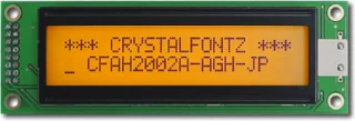 Orange 20x2 Char LCD (EOL) (CFAH2002A-AGH-JP)
