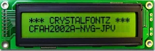 [EOL] 20x2 Character LCD Module (CFAH2002A-NYG-JPV)