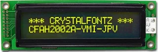 [EOL] Negative Yellow 20x2 Character LCD (CFAH2002A-YMI-JPV)