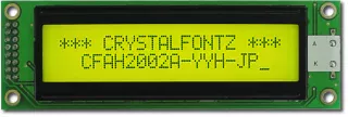 [EOL] Yellow 20x2 Parallel Character LCD (CFAH2002A-YYH-JP)