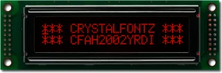EOL Red 20x2 Character LCD (CFAH2002Y-RDI-ET)