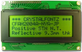 Reflective 20x4 Character LCD (CFAH2004A-NYG-JP)