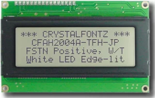 [EOL] Standard 20x4 Character LCD (CFAH2004A-TFH-JP)