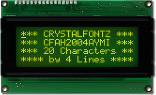 Green 20x4 Character LCD [EOL] (CFAH2004A-YMI-JT)