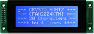 White on Blue 20x4 Character Display (CFAH2004K-TMI-JP)